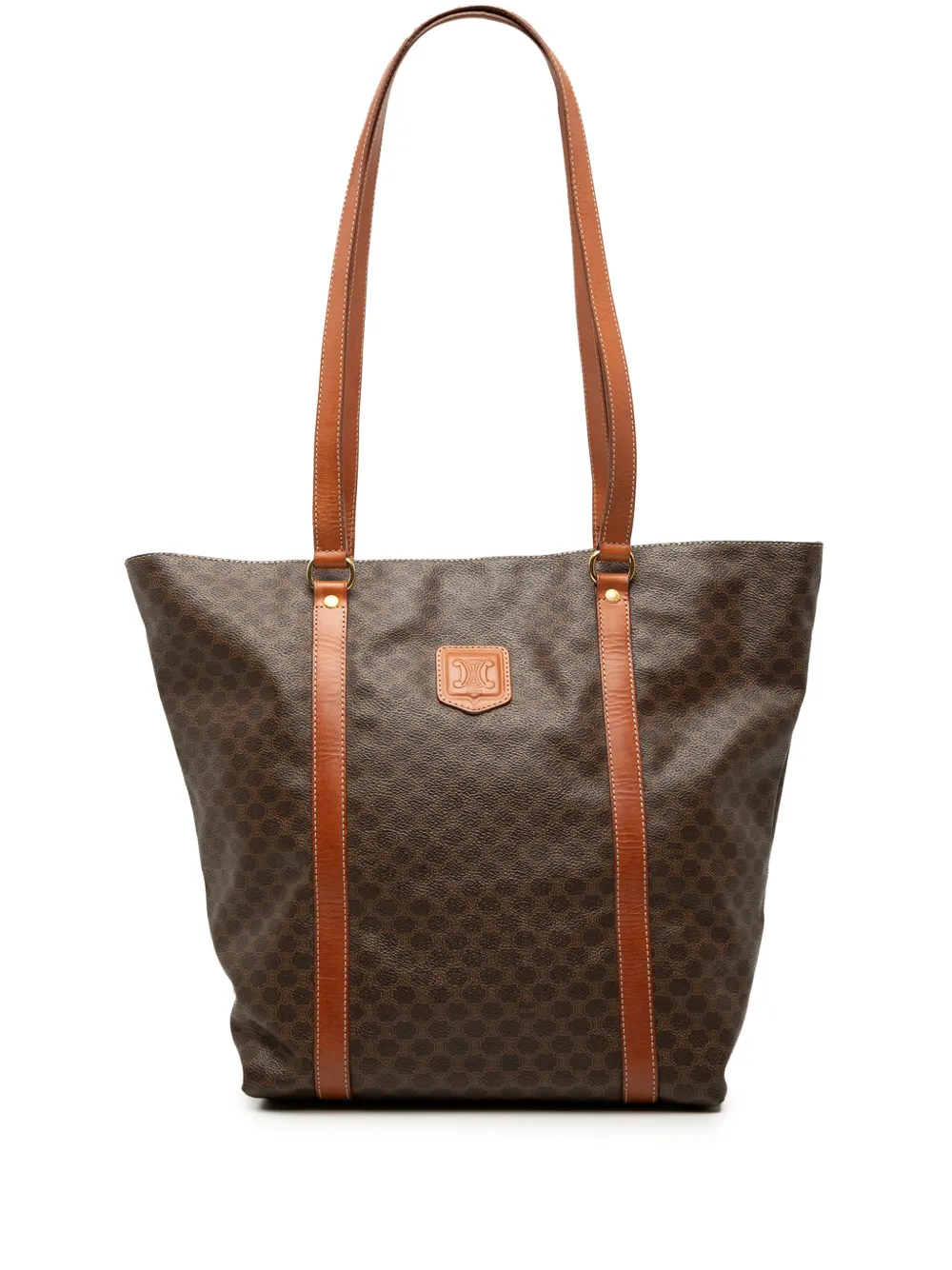 Celine Pre-Owned Borsa tote in tela cerata Macadam 1998 - Marrone