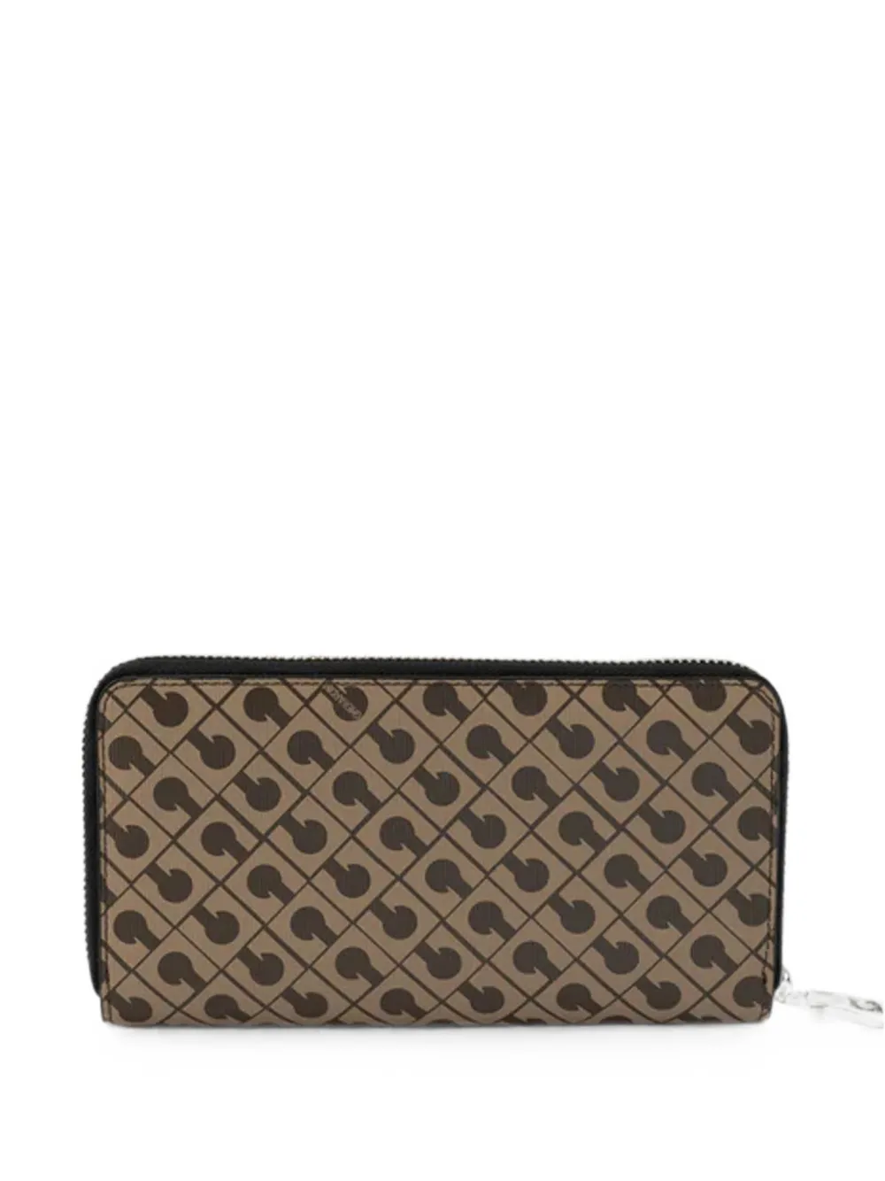 Gherardini monogram-print zip-around wallet - Toni neutri