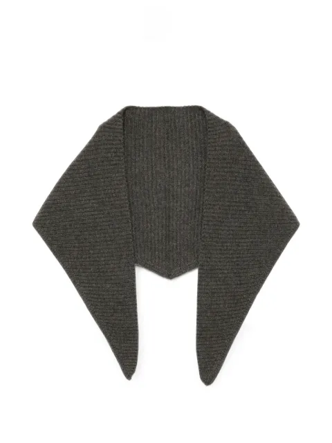 N.Peal ribbed triangle scarf