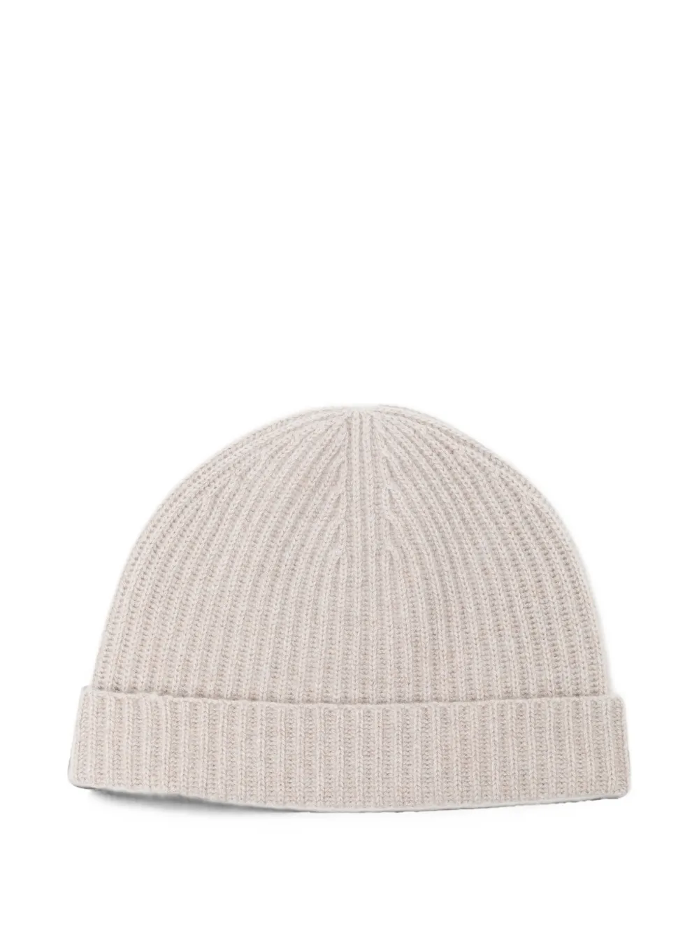 N.Peal Ribgebreide muts Beige