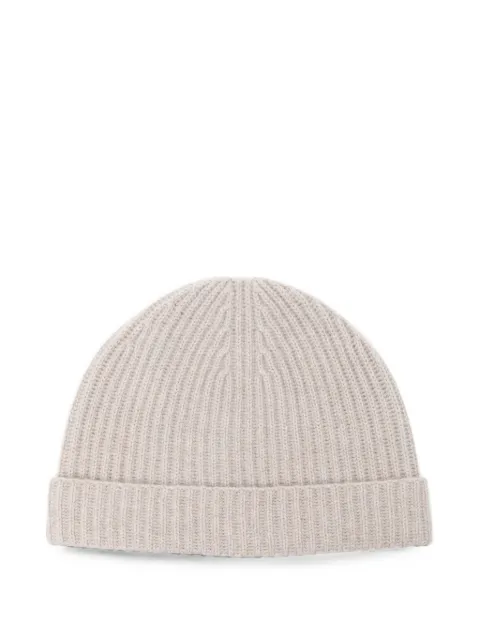N.Peal ribbed-knit beanie hat