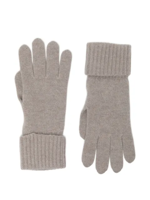 N.Peal ribbed cashmere gloves