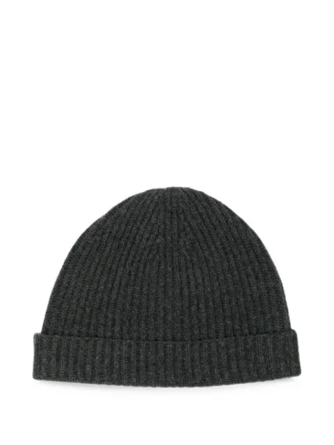 N.Peal ribbed-knit beanie hat