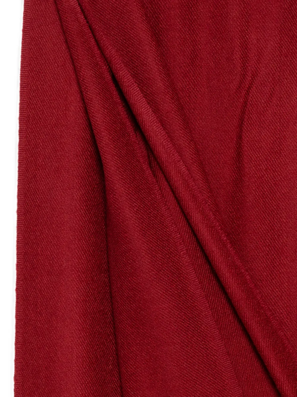 N.Peal Pashmina sjaal met franje Rood