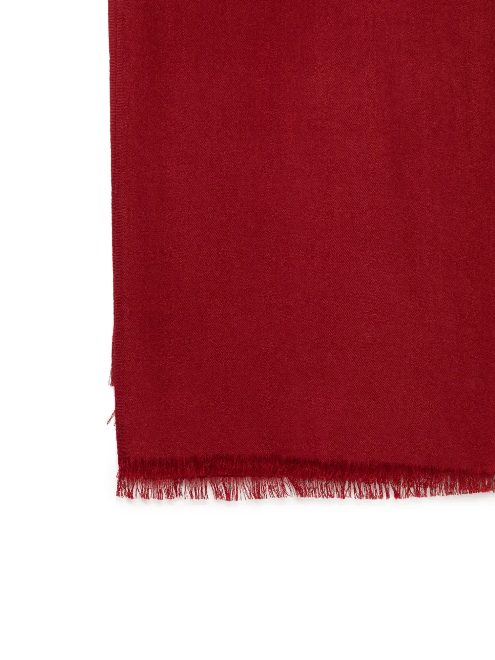 N.Peal Pashmina sjaal met franje Rood