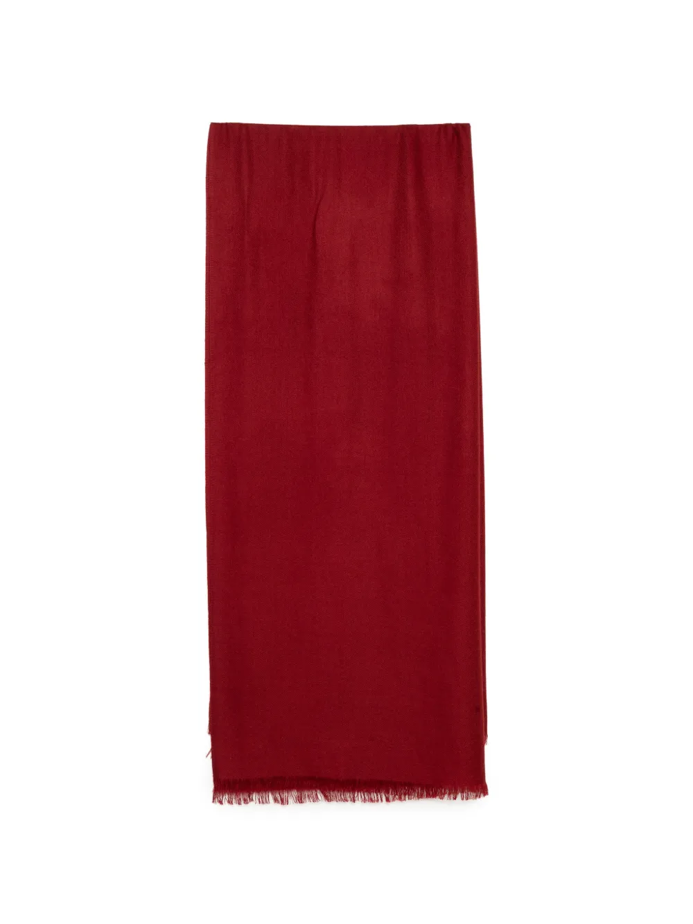 N.Peal Sciarpa con frange - Rosso