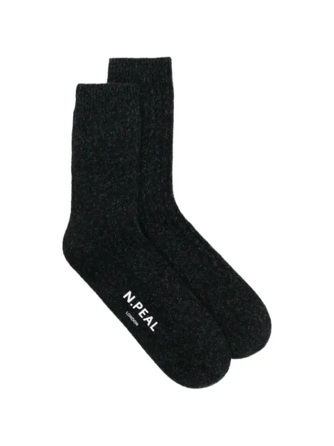 N.Peal ribbed cashmere socks