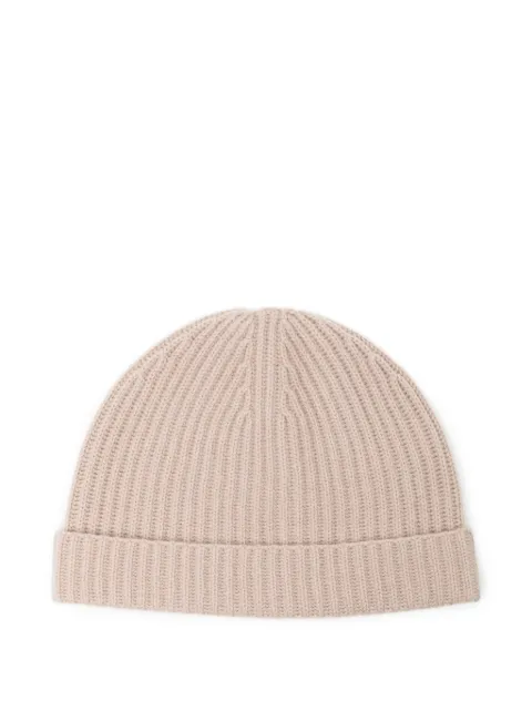 N.Peal ribbed-knit beanie hat