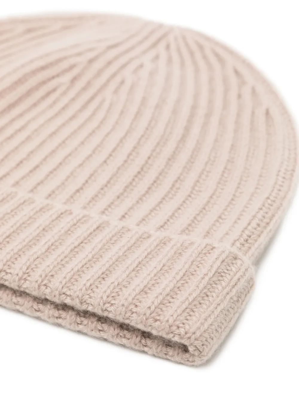 N.Peal Ribgebreide muts Beige