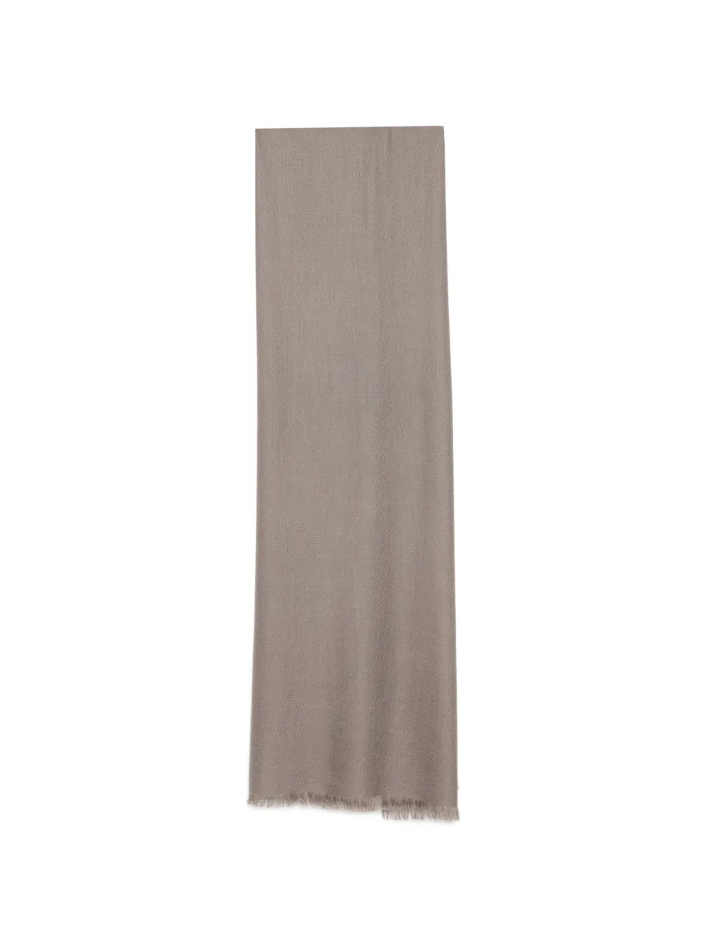 N.Peal Sciarpa pashmina con frange - Grigio