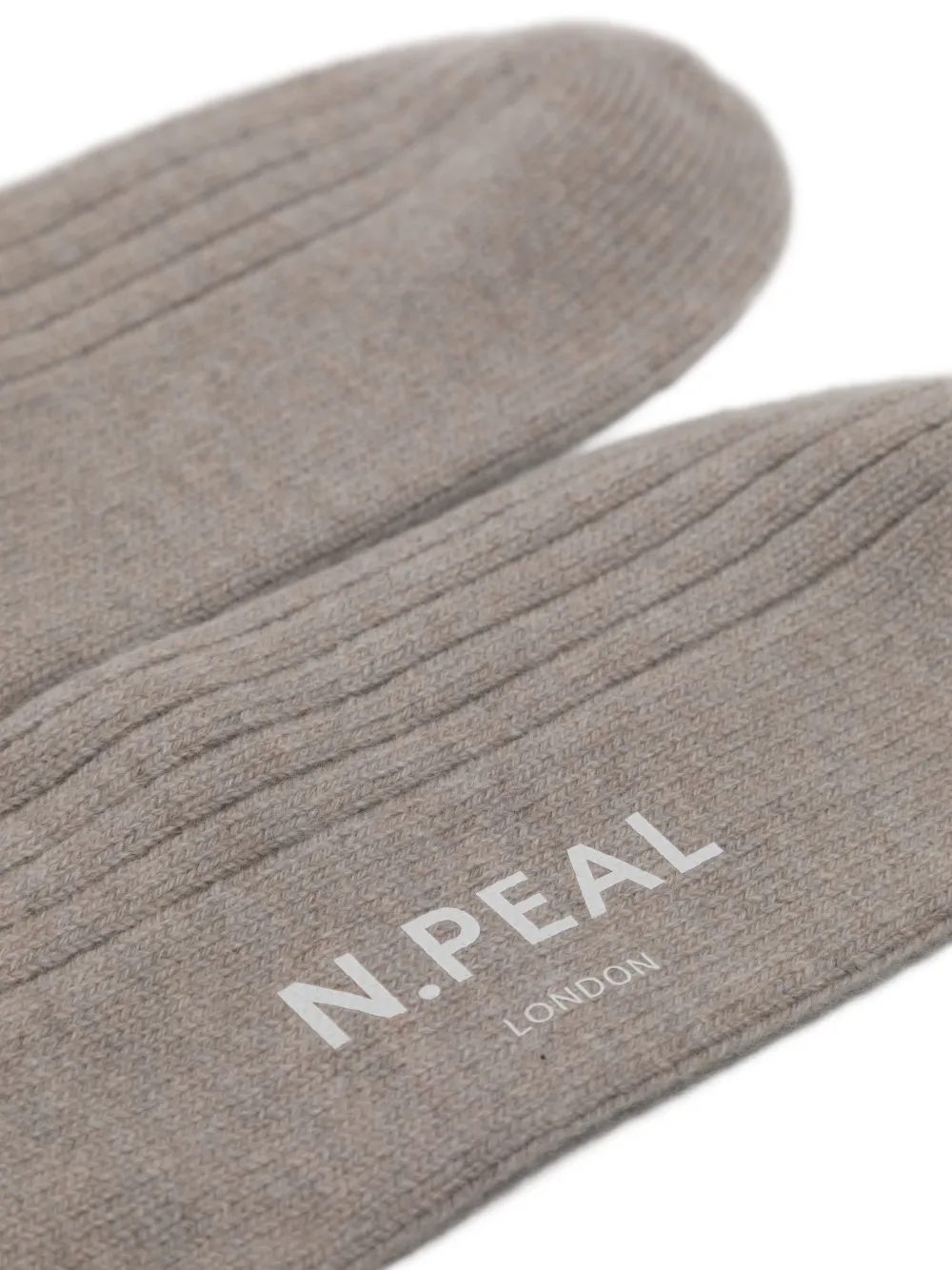 N.Peal Kasjmier sokken Beige