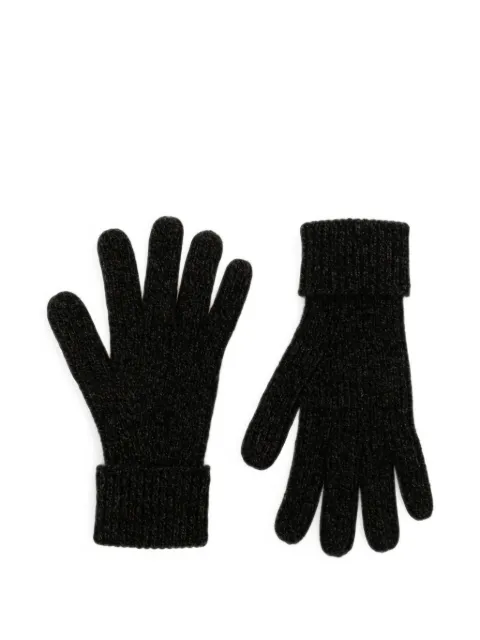 N.Peal gants en maille côtelée