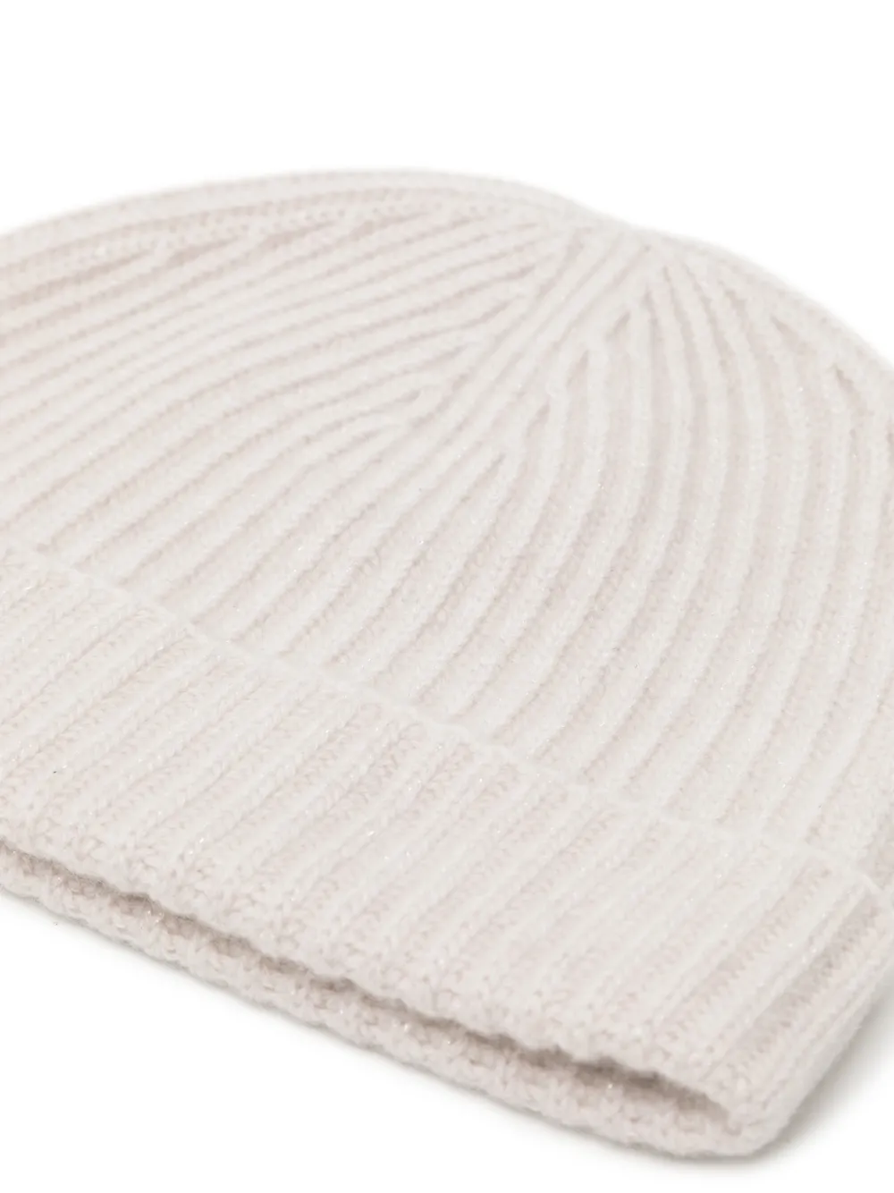 N.Peal Ribgebreide muts Beige