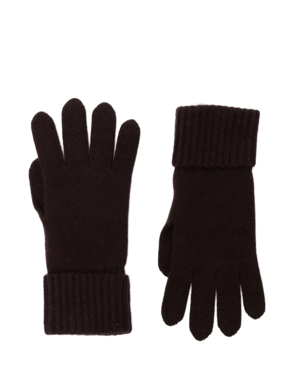 N.Peal ribbed-cuff cashmere gloves
