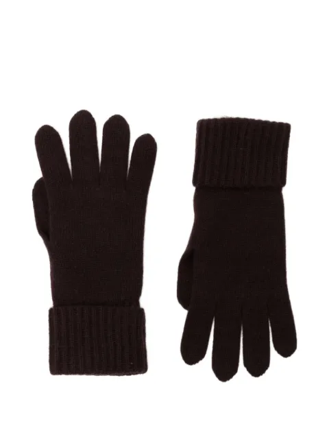 N.Peal ribbed-cuff cashmere gloves