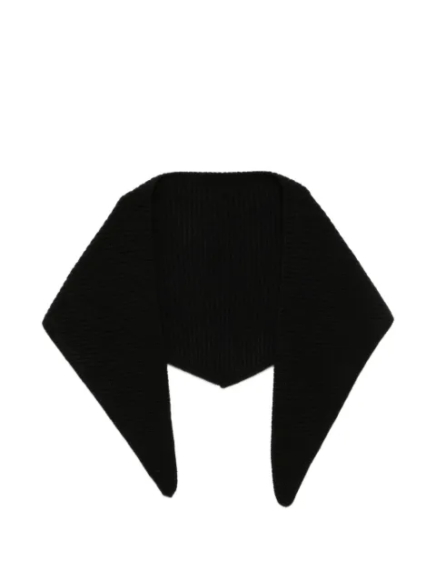 N.Peal ribbed triangle scarf