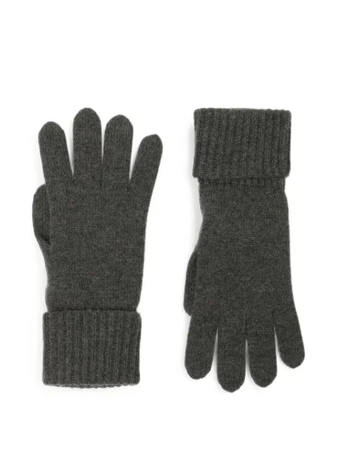 N.Peal ribbed-knit gloves
