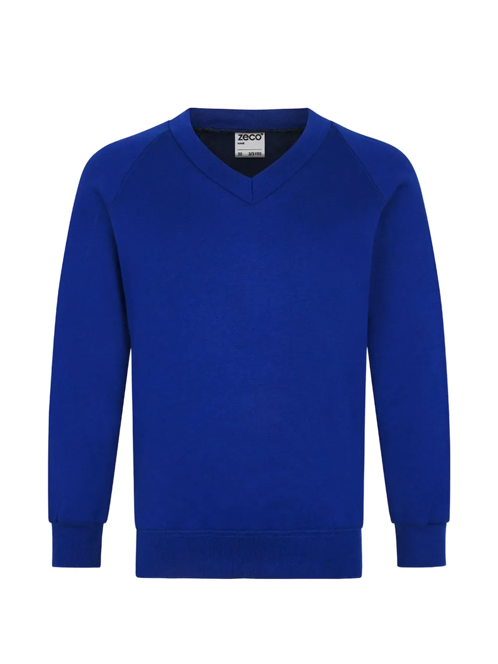 Zeco Schoolwear kids V-neck sweatshirt - Blu