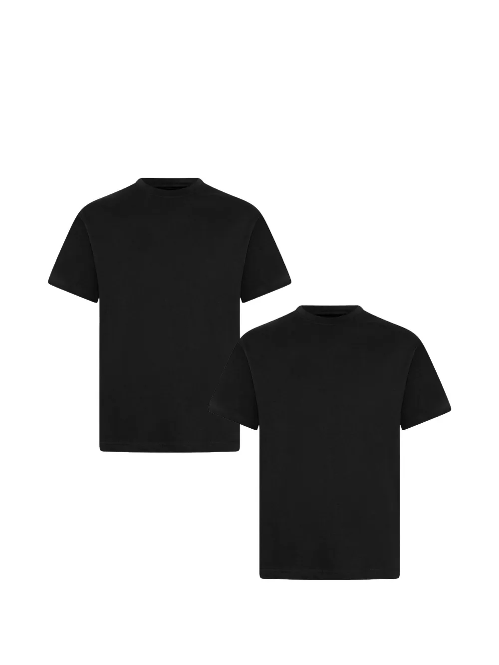 Zeco Schoolwear kids 2 pack crew-neck T-shirt - Nero