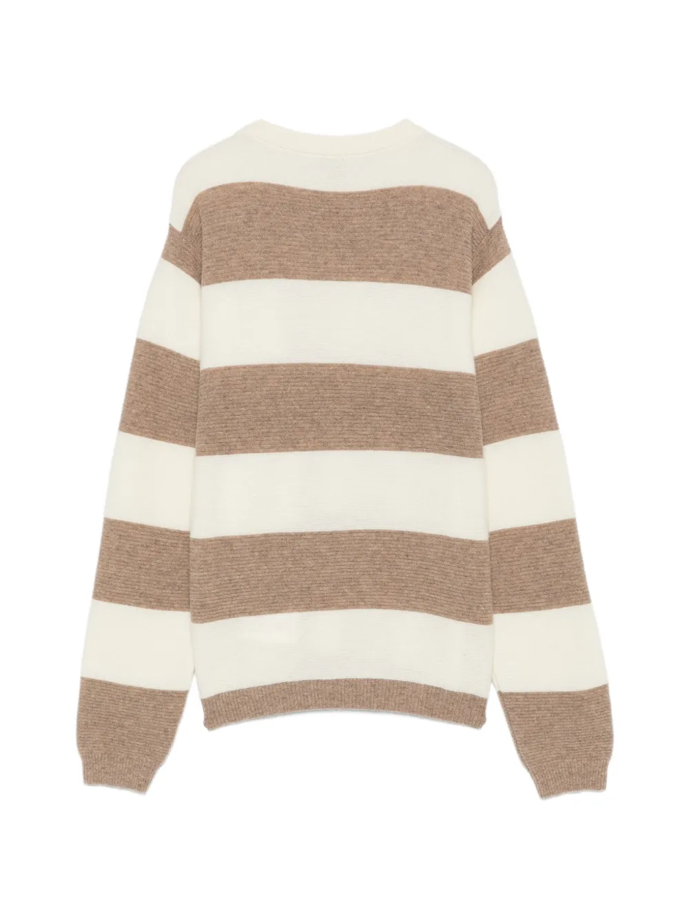 Eleventy Kids Gestreepte trui Beige