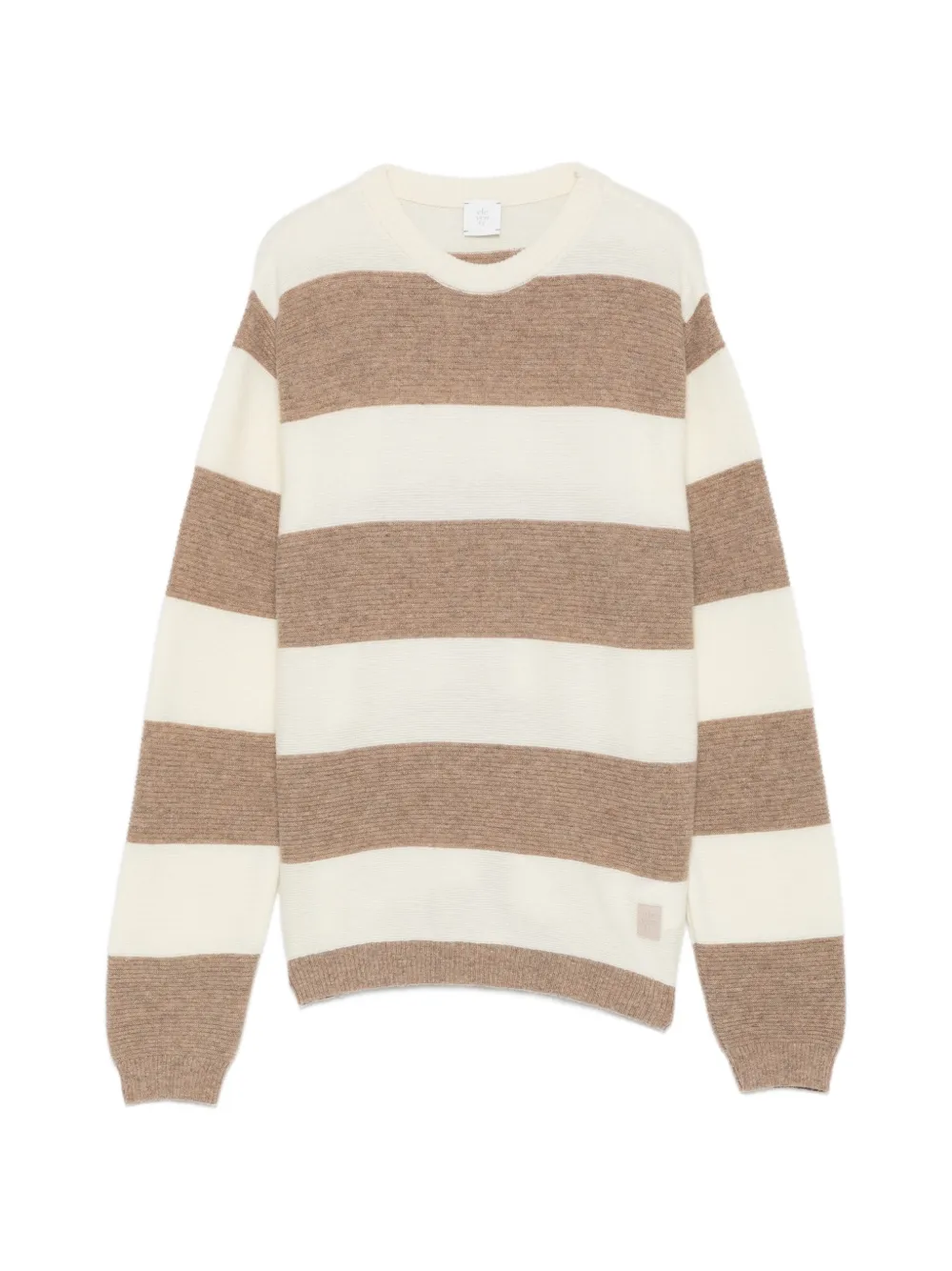 Eleventy Kids crew neck striped sweater - Toni neutri