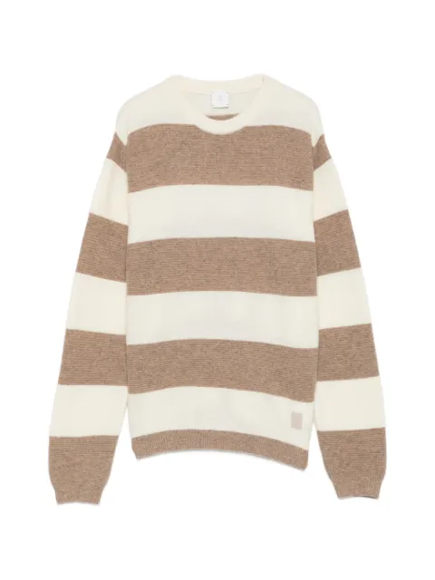 Eleventy Kids stribet sweater med rund hals