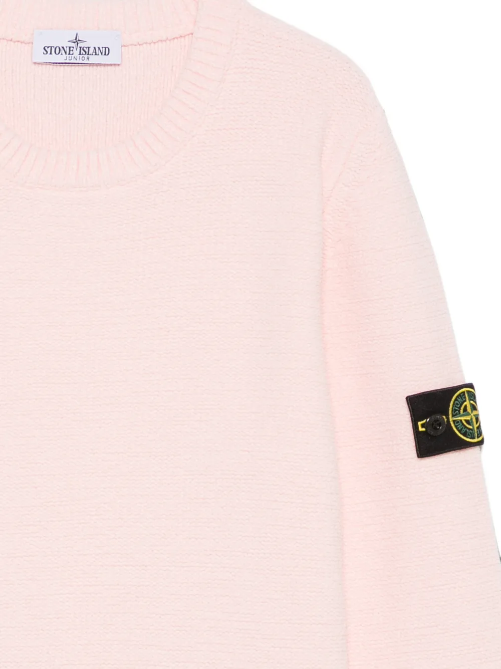 Stone Island Junior Trui met logopatch Roze