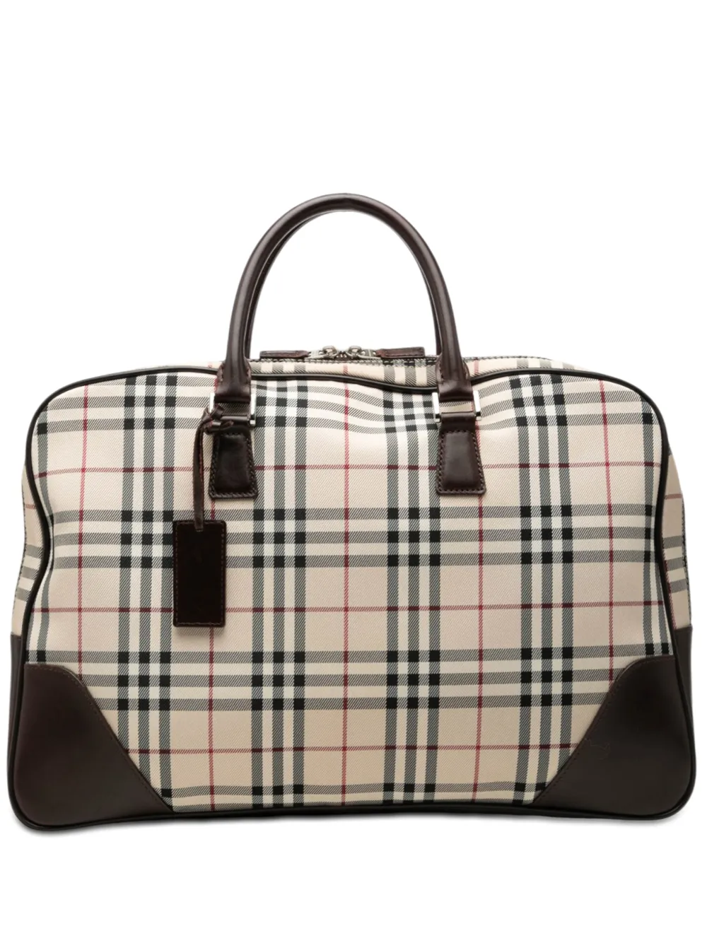 Burberry Pre-Owned Borsa tote in tela con motivo House Check 2000-2017 - Toni neutri