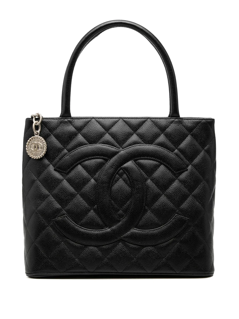 CHANEL Pre-Owned Borsa tote Medallion in pelle Caviar 2005-2006 - Nero