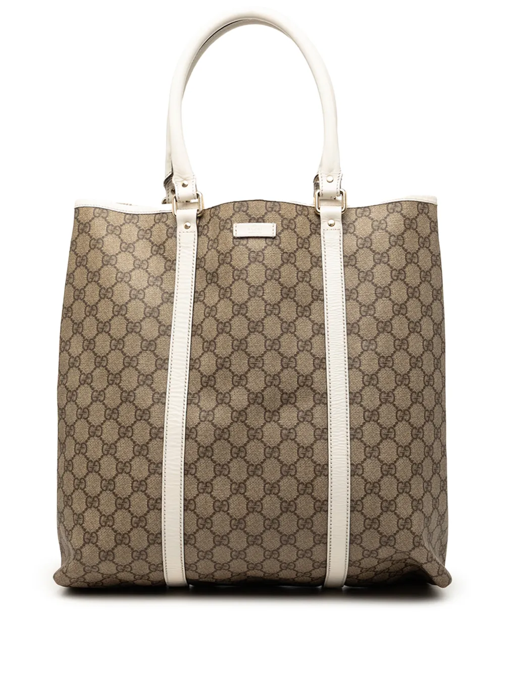 Gucci Pre-Owned Borsa tote Joy verticale in tessuto GG Supreme 2016-2026 - Bianco