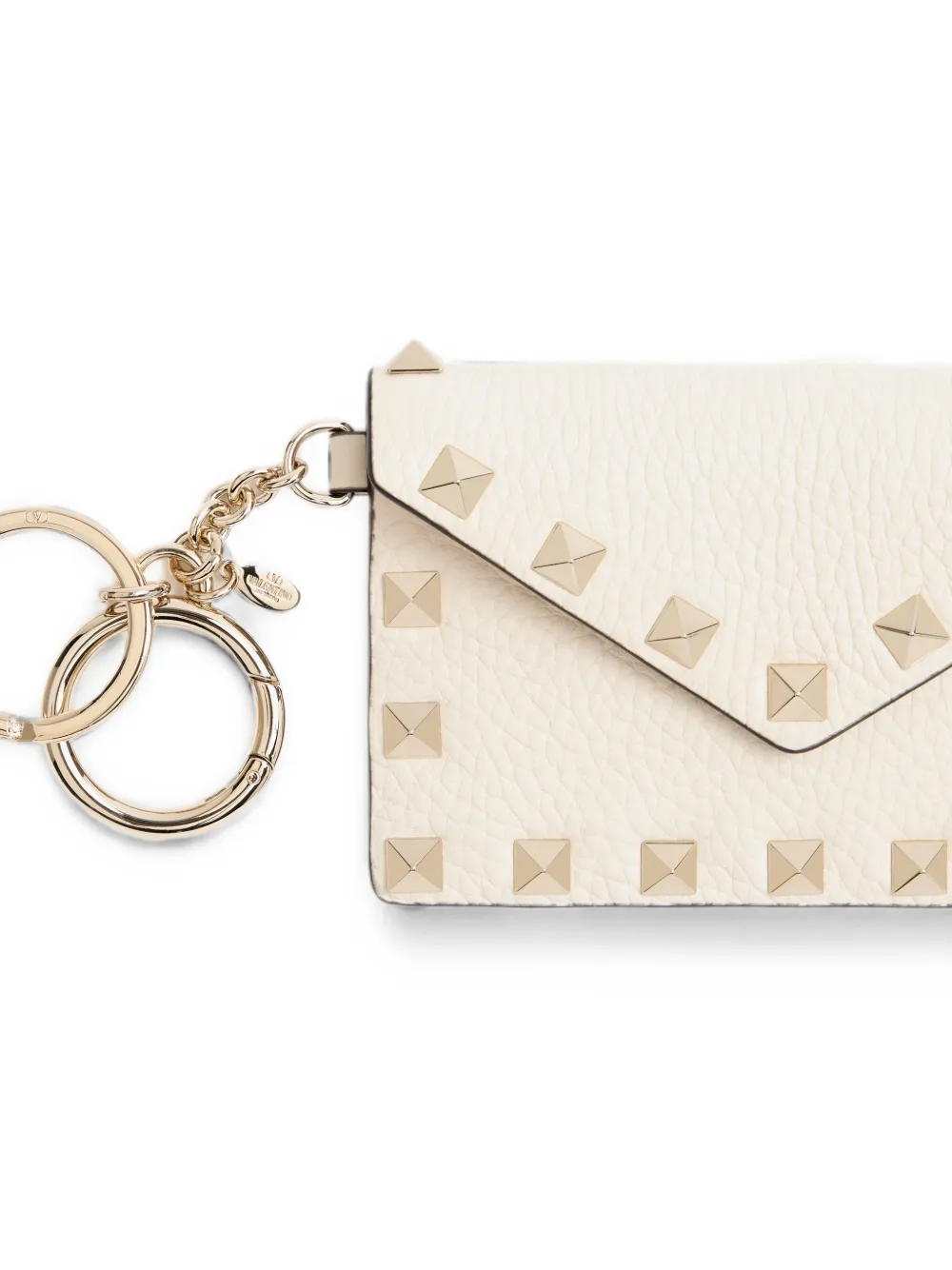 Valentino Garavani Rockstud bedel van korrelig kalfsleer Beige