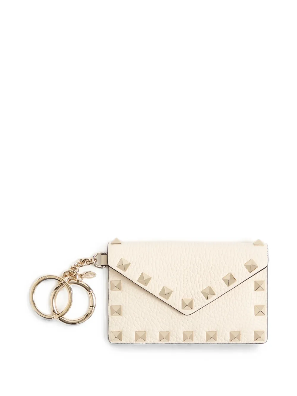 Valentino Garavani Rockstud charm in grainy calfskin - Nude