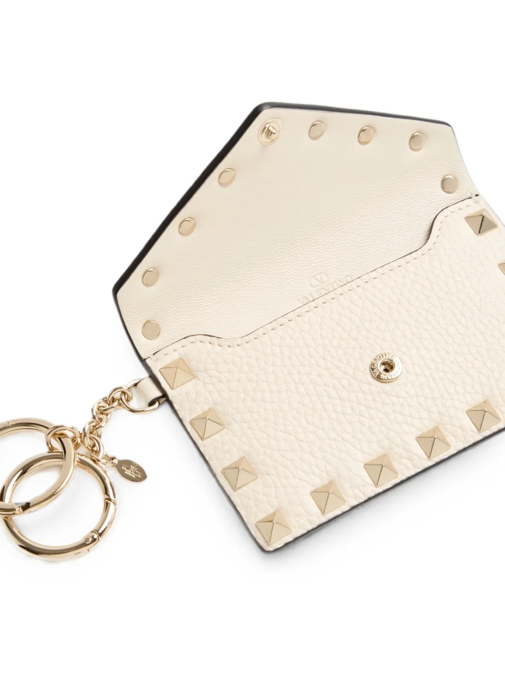 Valentino Garavani Rockstud bedel van korrelig kalfsleer Beige