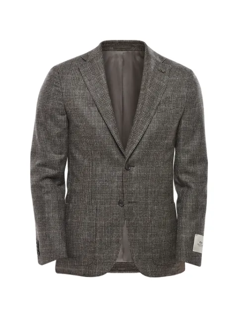 Corneliani checked single-breasted blazer