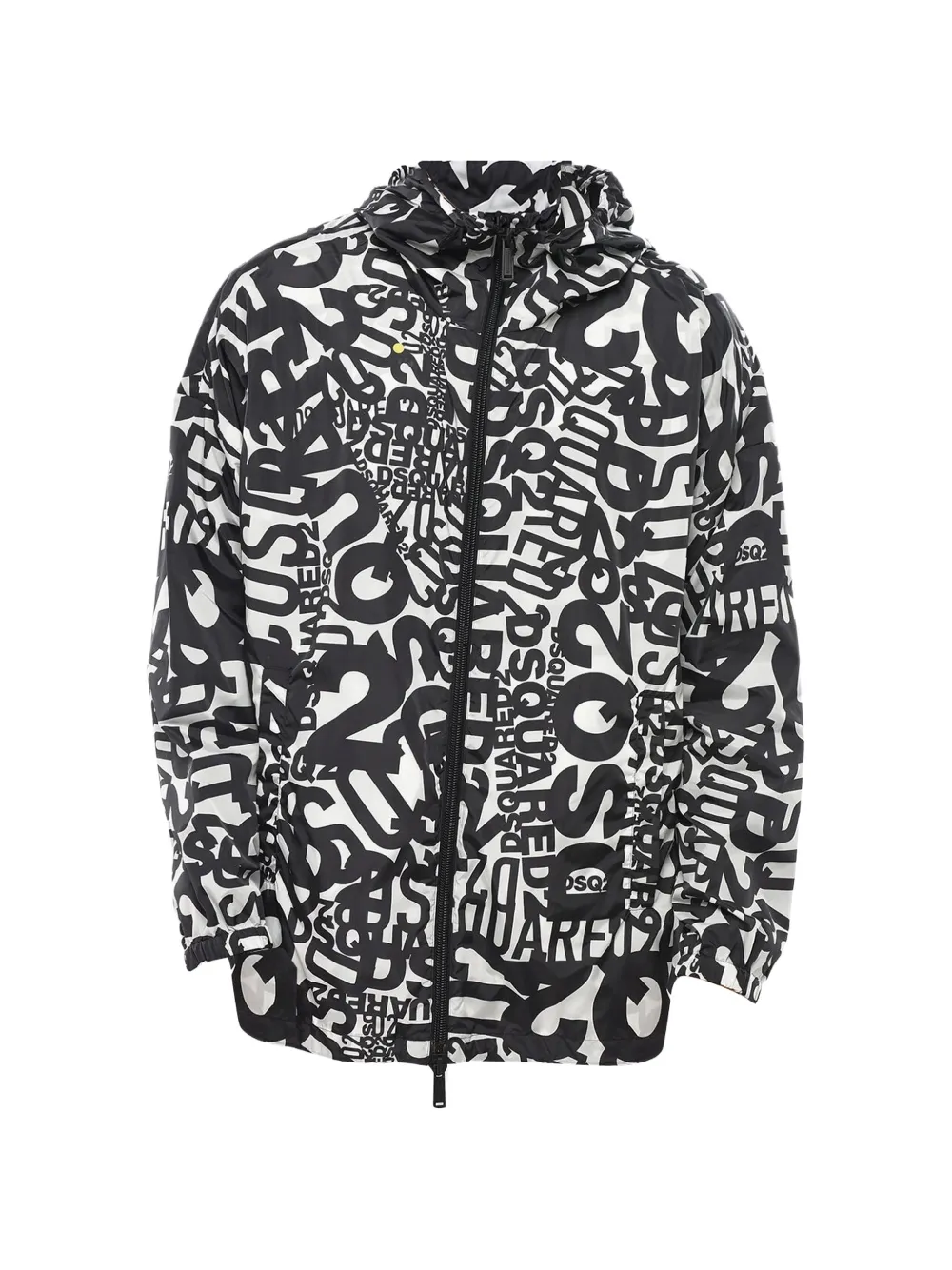 DSQUARED2 monogram-motif hooded jacket - Weiß