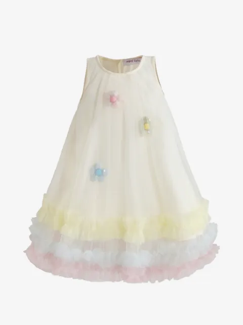 Mimi Tutu Alessia floral-appliqué tulle dress