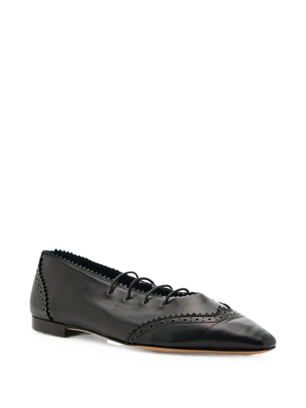 Jimmy Choo Margot lace-up ballet flats Zwart
