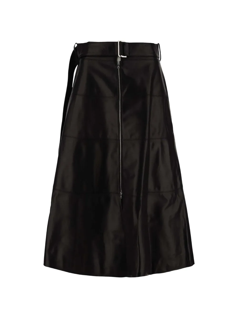 Partow belted panelled maxi skirt