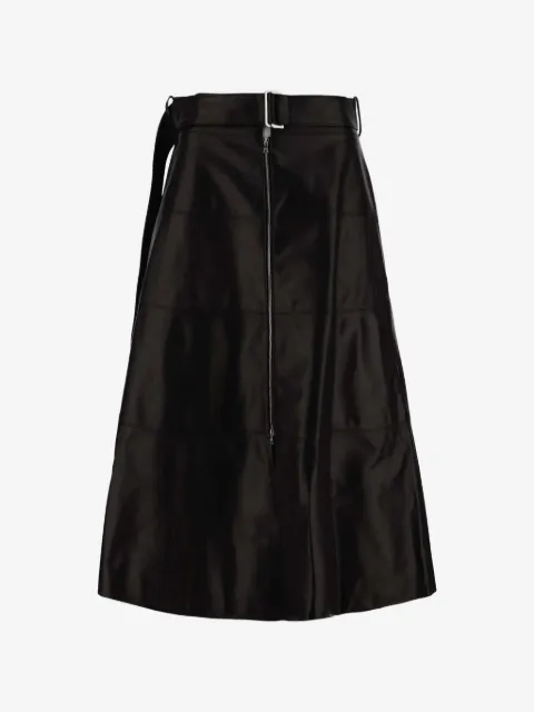 Partow belted panelled maxi skirt