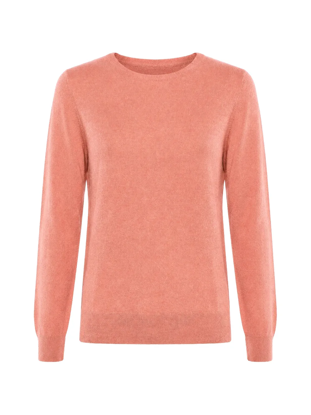 Malo crew-neck long-sleeve sweater - Orange