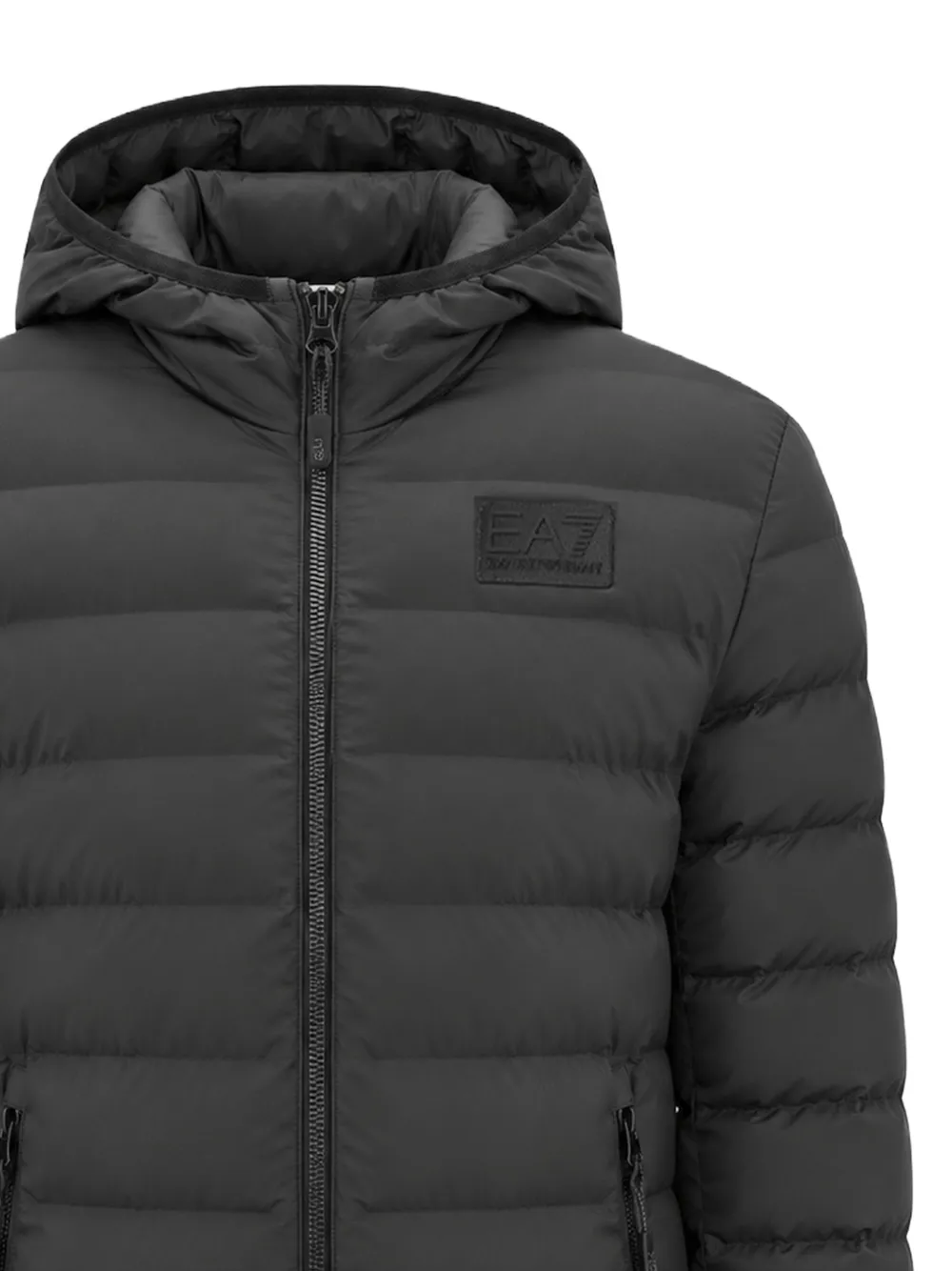 Ea7 Emporio Armani Gevoerd jack met capuchon Grijs