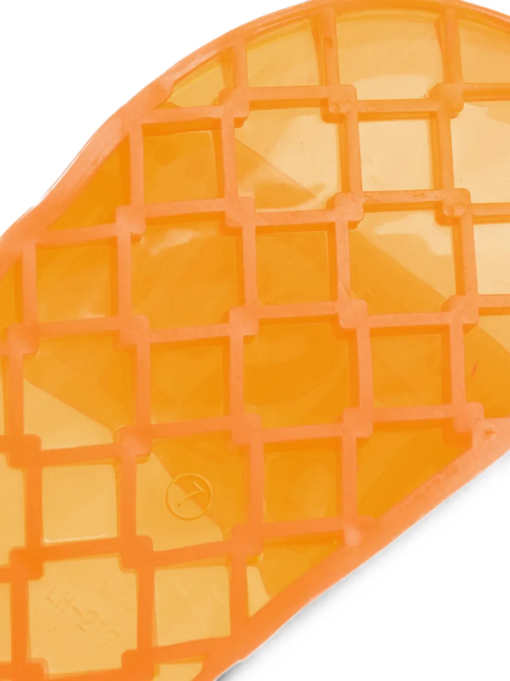 Diesel logo-embossed slides Oranje