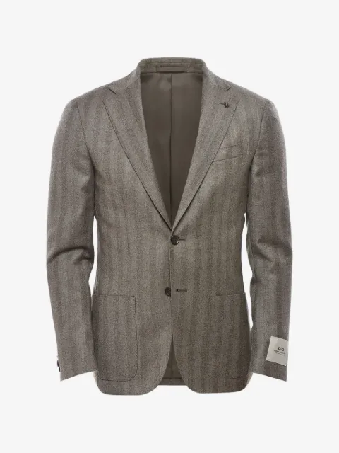 Corneliani blazer con botones y motivo pied de poule