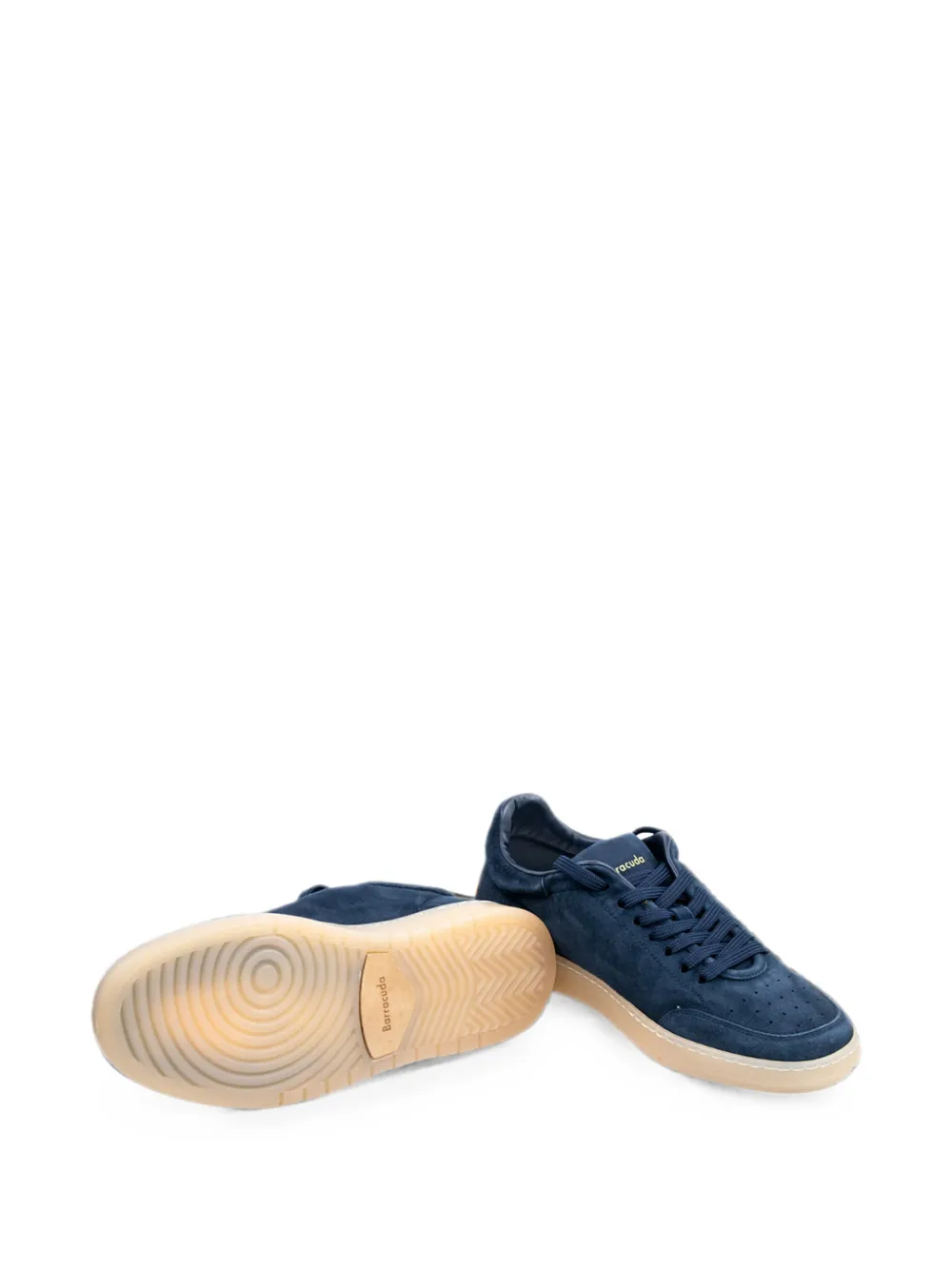 Baracuta suede perforated sneakers Blauw