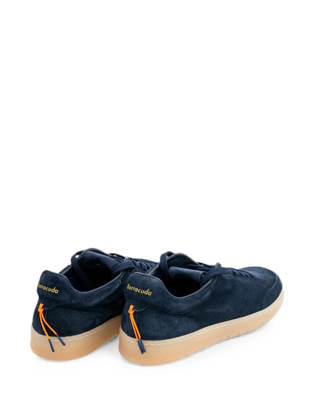 Baracuta suede perforated sneakers Blauw