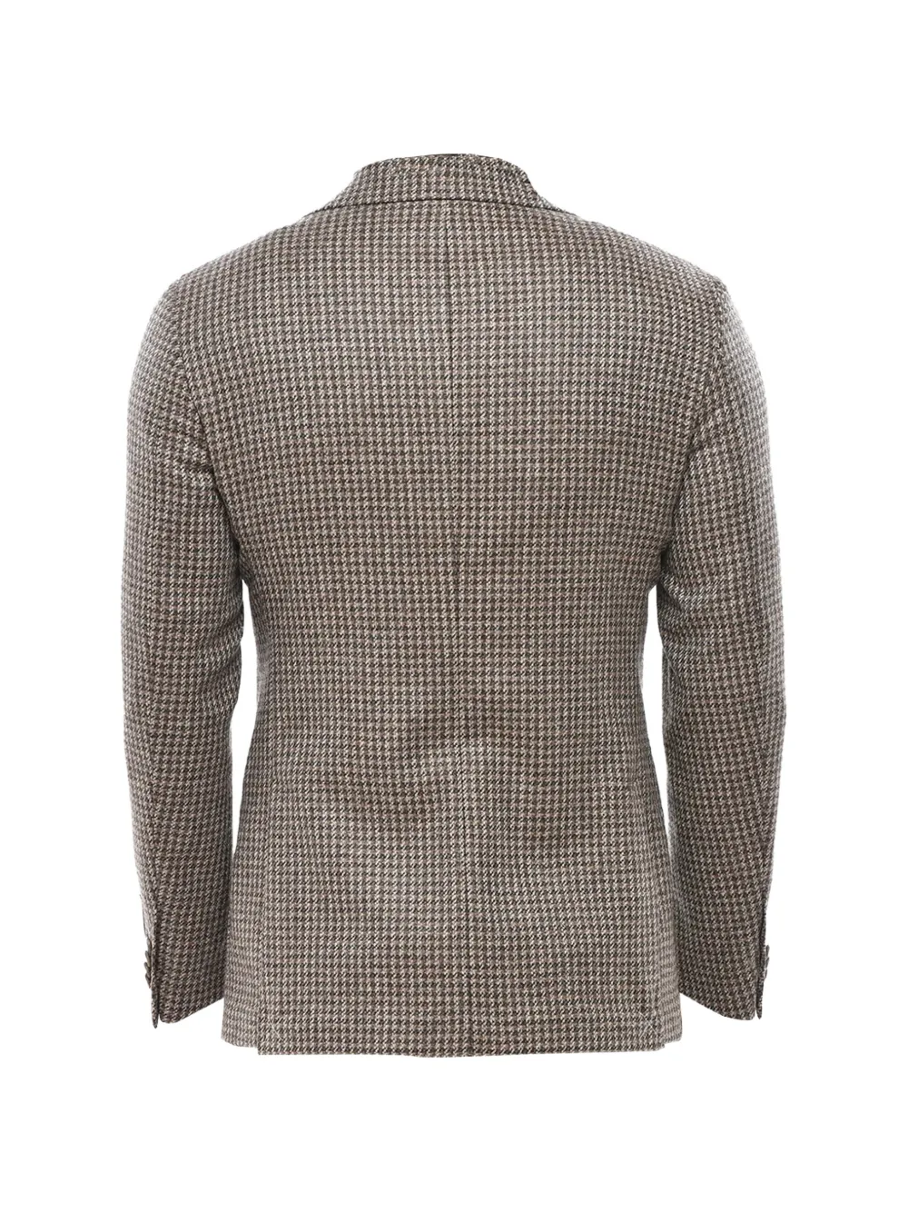 Corneliani Blazer met pied-de-poule print Beige