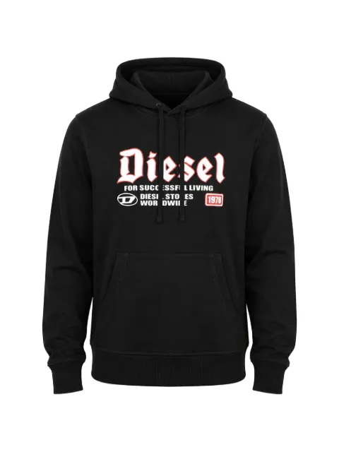 Diesel logo-print drawstring hoodie
