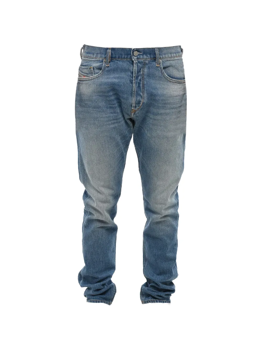 Diesel Tepphar delavé-effect jeans - Blau