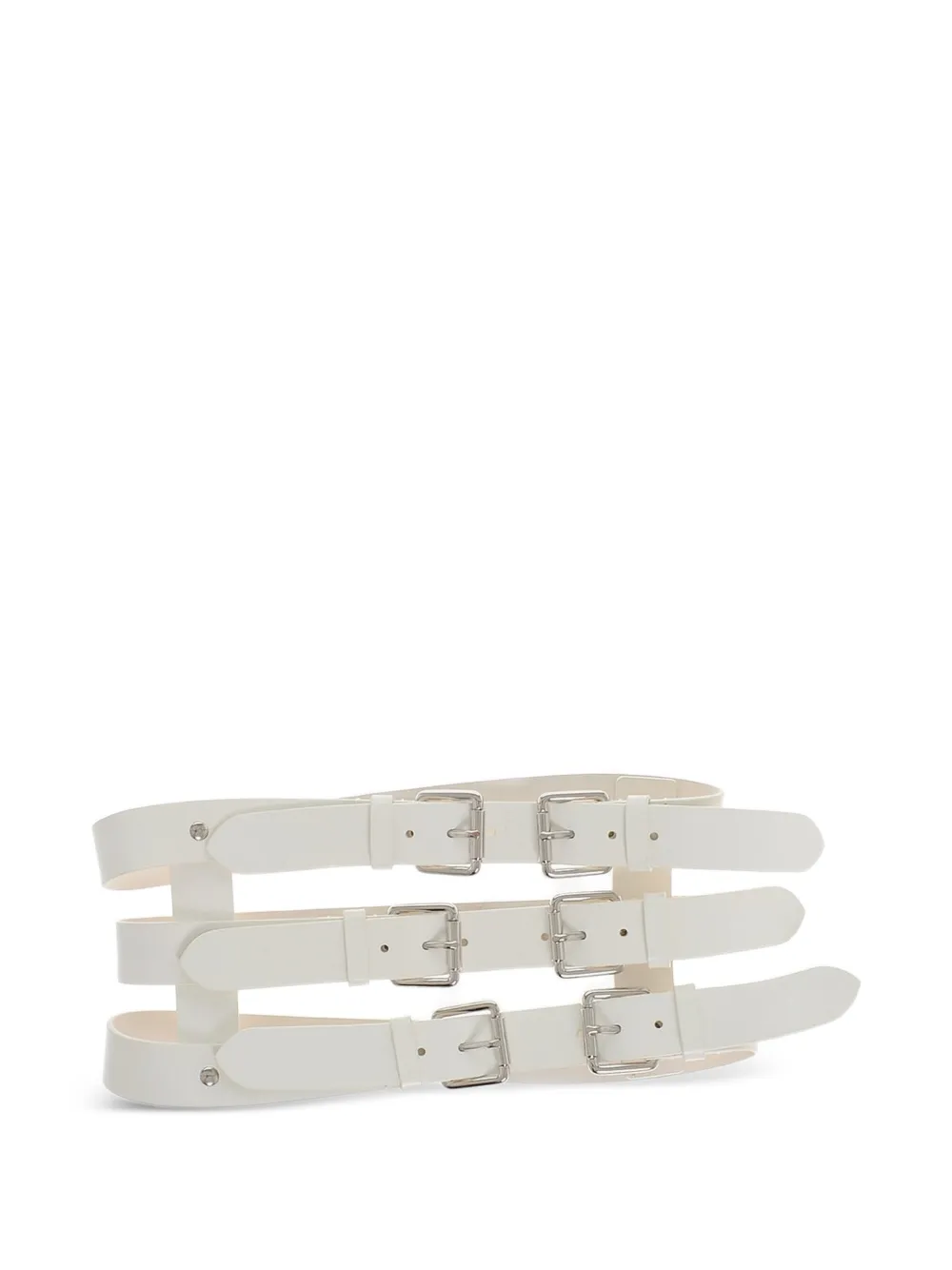 DSQUARED2 leather bustier belt - Weiß