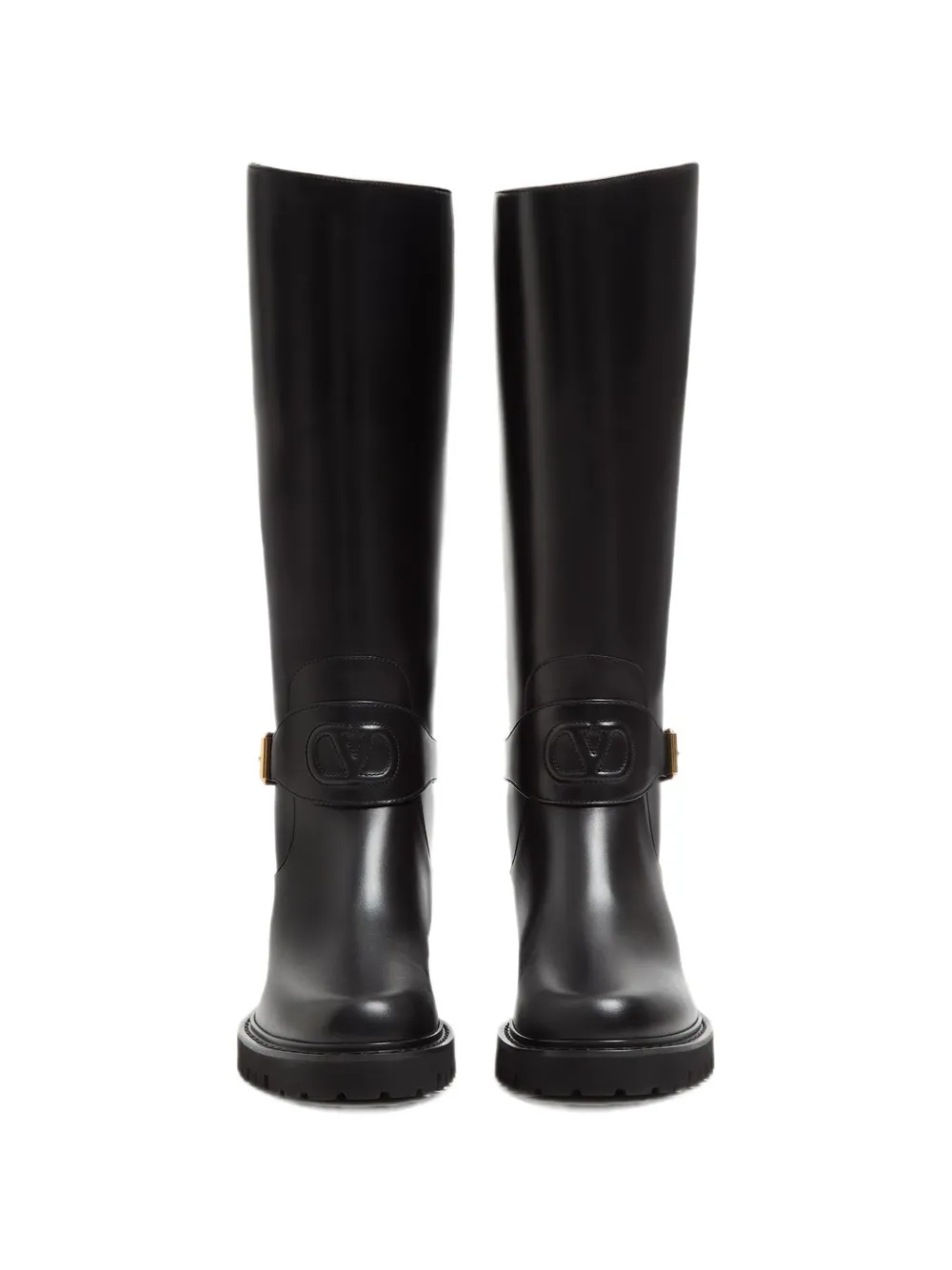 Valentino Garavani VLogo Signature buckle-detail boots Zwart